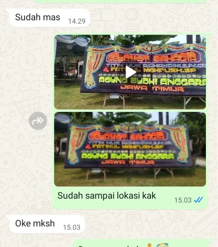 Pengiriman Papan Bunga Pondok Kopi